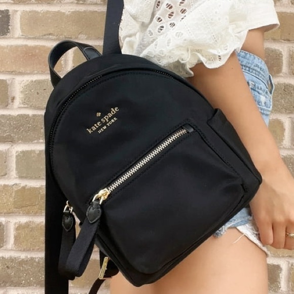kate spade backpack purse mini New York Chelsea full zipper closure and 34 adjustable strap length Kate spade mini backpack. Good